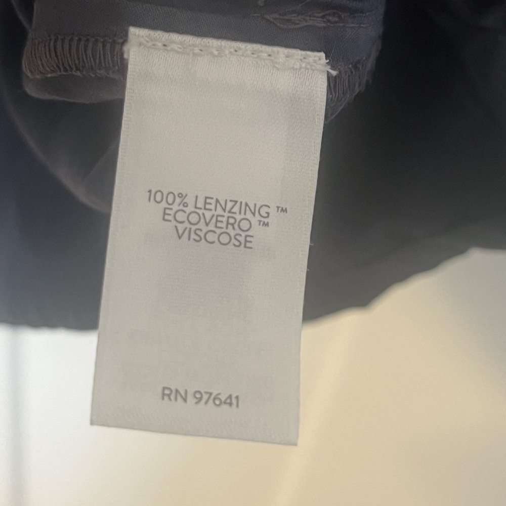 Pure Jill J Jill Top Elbow Sleeve Boatneck Tunic Blue Tie Dye Blouse L Tall NWT - Picture 5 of 12